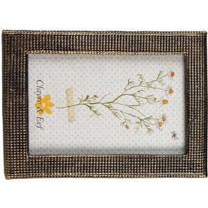 Clayre & Eef 2F0999 Portafoto 10x15 cm Color oro Design elegante