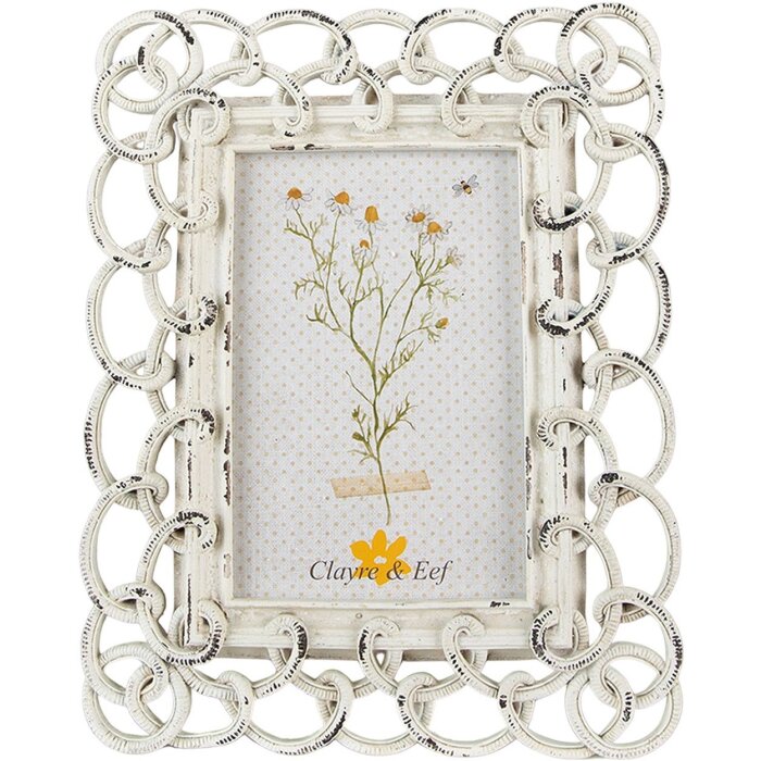 Clayre & Eef 2F1003 Portafoto 19x2x24 cm - 10x15 cm Beige