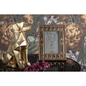 Clayre & Eef 2F1009 Portafoto 16x2x22 cm - 10x15 cm Color oro