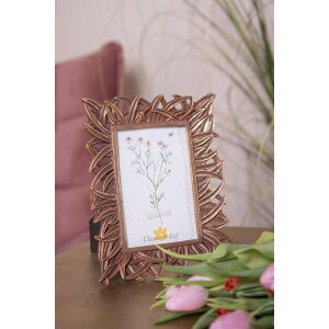 Clayre & Eef 2F1024 Portafoto 18x2x21 cm - 10x15 cm color oro