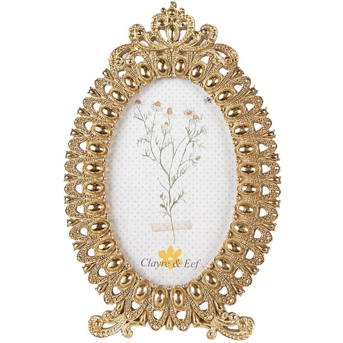 Clayre & Eef 2F1031 Portafoto 15x1x23 cm - 10x15 cm Color oro