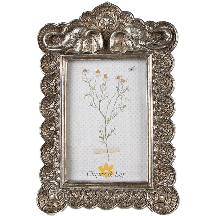Clayre & Eef 2F1033 Portafoto 17x1x25 cm - 10x15 cm Argento