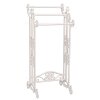 Clayre & Eef 4Y0224W Portasciugamani per ospiti 40x37x91 cm Bianco Rettangolo