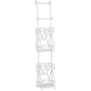 Clayre & Eef 4Y0232W Porta carta igienica 17x17x97 cm...