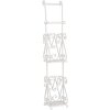 Clayre & Eef 4Y0232W Porta carta igienica 17x17x97 cm Bianco Rettangolo