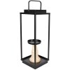 Clayre & Eef 50691 Candelieri (2 pezzi) 15x15x50-57 - 15x15x40-46 cm Nero