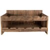 Clayre & Eef 5H0637 Portabottiglie da vino 65x28x33 cm Marrone Rettangolo