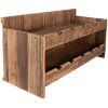 Clayre & Eef 5H0637 Portabottiglie da vino 65x28x33 cm Marrone Rettangolo
