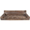 Clayre & Eef 5H0642 Portabottiglie da vino 57x28x14 cm Marrone
