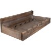 Clayre & Eef 5H0642 Portabottiglie da vino 57x28x14 cm Marrone