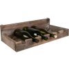 Clayre & Eef 5H0642 Portabottiglie da vino 57x28x14 cm Marrone