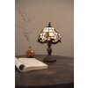 Clayre & Eef 5LL-5619 Lampada da tavolo Tiffany Ø 18x30 cm E14-max 1x25W Beige - Rosso