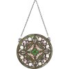 Clayre & Eef 5LL-6271 Quadro Tiffany Ø 30x1 cm Verde Rotondo