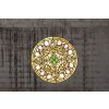 Clayre & Eef 5LL-6271 Quadro Tiffany Ø 30x1 cm Verde Rotondo