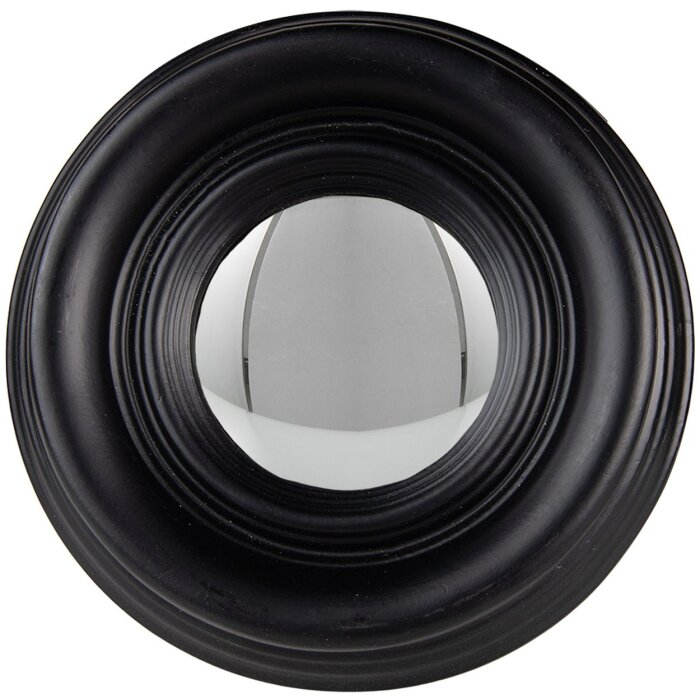 Clayre & Eef 62S208Z Specchio Ø 21x4 cm Nero Specchio da parete rotondo