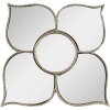 Clayre & Eef 62S266 Specchio 21x2x21 cm Specchio da parete color argento Fiore