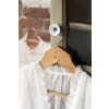 Clayre & Eef 65202 Pomello per porta Ø 4x4 cm Blu - Bianco Rotondo