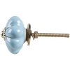 Clayre & Eef 65208 Pomello per porta Ø 4x4 cm Blu - Oro