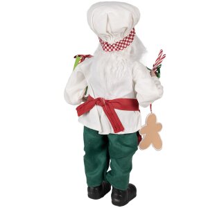 Clayre & Eef 65215 Decorazione Babbo Natale 26x16x46 cm Rosso