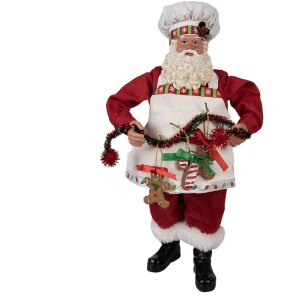 Clayre & Eef 65216 Decorazione Babbo Natale 16x8x28...