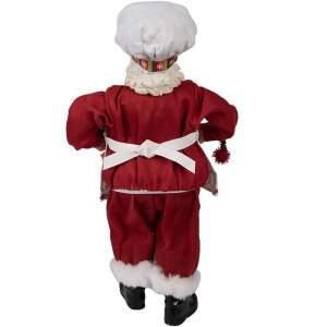 Clayre & Eef 65216 Decorazione Babbo Natale 16x8x28 cm Rosso