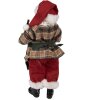 Clayre & Eef 65225 Decorazione Babbo Natale 16x8x28 cm Verde