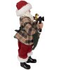 Clayre & Eef 65225 Decorazione Babbo Natale 16x8x28 cm Verde