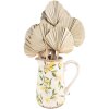 Clayre & Eef 6CE1530L Brocca da decorazione Giallo Beige 20x14x23 cm