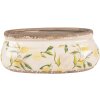 Clayre & Eef 6CE1531M Vaso da fiori decorativo 23x10x9 cm Giallo Ovale