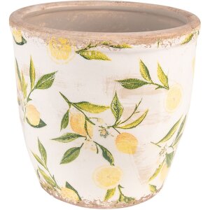 Clayre & Eef 6CE1532L Vaso da fiori giallo limone...