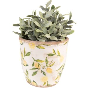 Clayre & Eef 6CE1532L Vaso da fiori giallo limone...