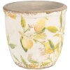 Clayre & Eef 6CE1532M Vaso da fiori decorativo Ø 14x13 cm Giallo