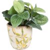 Clayre & Eef 6CE1532M Vaso da fiori decorativo Ø 14x13 cm Giallo