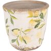 Clayre & Eef 6CE1532XS Vaso da fiori decorativo Ø 11x10 cm Giallo