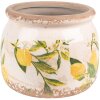 Clayre & Eef 6CE1535S Vaso da fiori decorativo Ø 12x9 cm Giallo