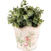 Clayre & Eef 6CE1537L Vaso da fiori decorativo Ø 18x17 cm Rosa - Beige