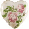Clayre & Eef 6CE1542M Decorazione Cuore 8x8x4 cm Rosa - Beige