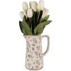 Clayre & Eef 6CE1547 Vaso per decorazioni 15x10x19 cm Verde - Beige