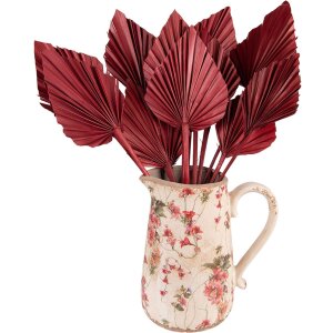 Clayre & Eef 6CE1550L Vaso da decorazione 20x14x23 cm Rosa - Beige