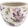 Clayre & Eef 6CE1553S Vaso da fiori decorativo Ø 15x11 cm Viola - Verde