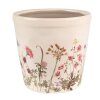 Clayre & Eef 6CE1555M Vaso da fiori decorativo Ø 14x13 cm Rosa Beige