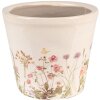Clayre & Eef 6CE1555S Vaso da fiori decorativo Ø 12x10 cm Rosa - Beige