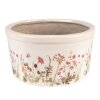 Clayre & Eef 6CE1556L Vaso da fiori decorativo Ø 19x10 cm Rosa - Beige