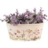 Clayre & Eef 6CE1557M Vaso da fiori decorativo 23x10x11 cm Rosa - Beige Ovale