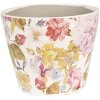 Clayre & Eef 6CE1562XS Decorazione vaso da fiori Ø 12x10 cm Rosa - Beige