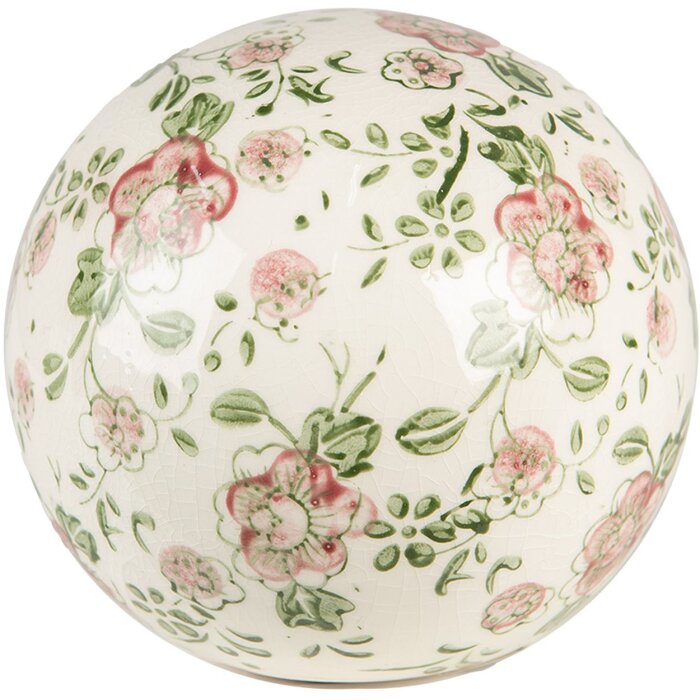Clayre & Eef 6CE1564S Palla decorativa Ø 9x8 cm Rosa - Beige