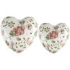 Clayre & Eef 6CE1565L Decorazione Cuore 11x11x4 cm Rosa - Beige