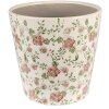 Clayre & Eef 6CE1566L Vaso da fiori decorativo Ø 19x18 cm Rosa - Beige