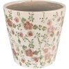 Clayre & Eef 6CE1566S Decorazione vaso da fiori Ø 14x13 cm Rosa - Beige