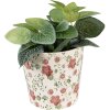 Clayre & Eef 6CE1566S Decorazione vaso da fiori Ø 14x13 cm Rosa - Beige